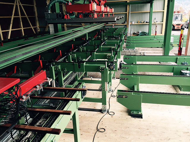 Conveyors for construction-timber
